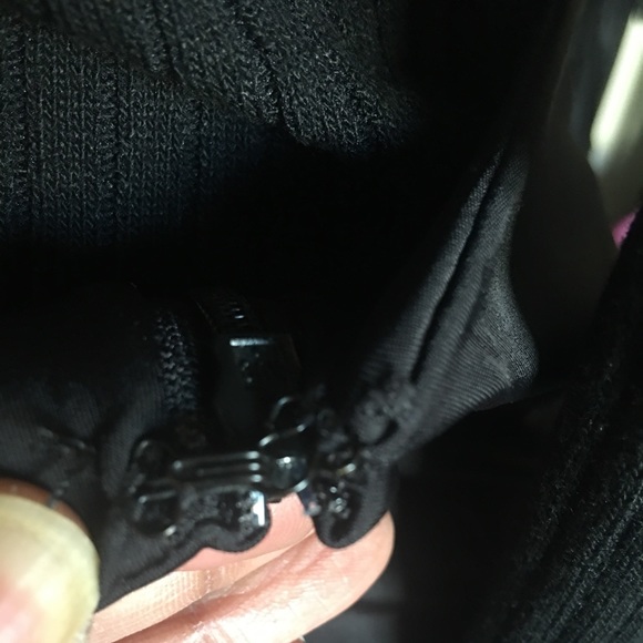 Sexy high-waisted black spandex shorts w/built in rhinestone belt - Picture 7 of 10